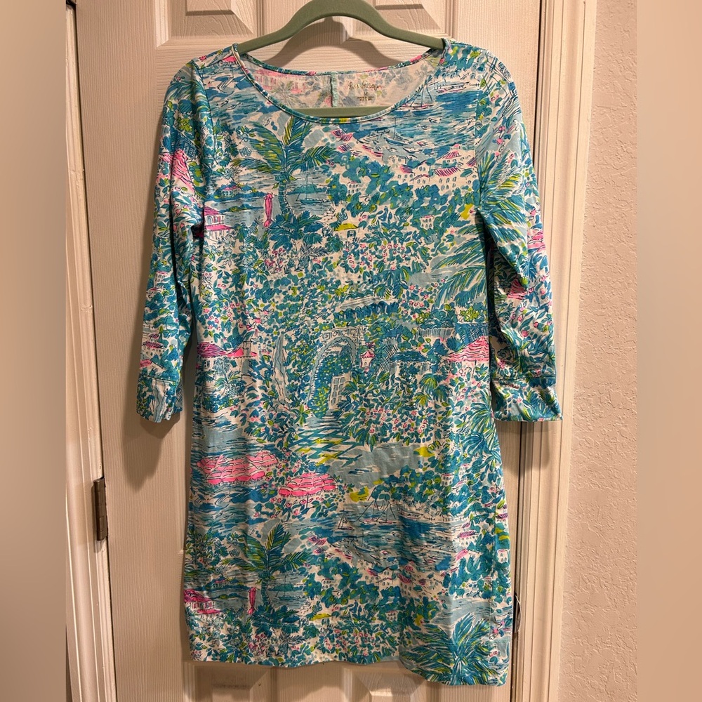 Lilly Pulitzer Marlowe Dress Sunshine City Print Medium